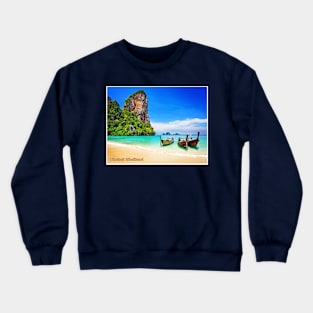 Phuket Thailand Vintage Travel and Tourism Advertising Print Crewneck Sweatshirt